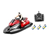 ibasenice Motorboot Spielzeug schnelles rc Boot Schiff Segelboot Auto Miniboot ferngesteuertes Boot kinderboot rc Boote ferngesteuert Wasserspielzeug RC-Boot elektrisches Poolboot Ab