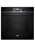 Siemens HB778G3B1, iQ700 Smarter Einbau-Backofen, 60 x 60 cm, Made in Germany, Pyrolyse & Hydrolyse Selbstreinigung, Bratenthermometer, Air Fry, Farbiger Touchscreen, 4D Heißluft, Schw