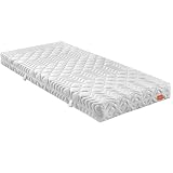 sleepling 7 -Zonen Kaltschaummatratze 90 x 200 x 21 cm Bodyprotect 500, Wende Matratze mit Duo Härtegrad 2 & 3, Made in EU, Wendegriffe, Waschbar 60 Grad, Ökotex 100