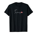 Tunis Liebe Tunesische Flagge und Herz auf Tunesien T-S