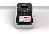 Brother QL-810W WLAN-Etikettendrucker (mit Rot-Schwarz-Druckfunktion, USB- und WLAN-Schnittstelle, automatische Schneideeinheit), Schwarz und Weiß g