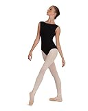 Capezio 126 mm Classic Boat Neck Camisole Leotard, Schwarz, S