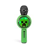 Minecraft Karaoke-Mikrofon mit kabellosem Lautsprecher und LED-L
