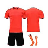 Fussball Trikot Personalisiert für Kinder, Team-Trikot Kinder Set mit Fussballtrikot Shorts Socken für Jungen/Herren,Soccer Uniforms Trainingsanzug