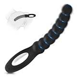 BDSMYOU Analkugel Analvibratoren für Mann Frau,Wiederaufladbarer Anal Vibrator mit 10 Vibrationsmodi,Diloschwanz mit Vibration für Frauen,Analplug für Männer Frauen Anfänger,Anal Dildo Vibrator (A)