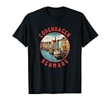 Kopenhagen Dänemark Retro Distressed Circle T-S