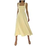 Damen Sommer Langes Kleid ärmellose Boot Hals Sommerkleid Freizeitkleider Korsett Bustier Midi Kleid Hochzeit Cocktail Nacht Aus Fließendem Maxikleid A-Linie Elegant Party Maxi D