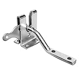 Gartentorverschluss, THETAG Zaunschloss Automatischer Schwerkrafthebel Torverriegelung, hardware schloss bolzen Überwurfriegel Schloss-Rieg