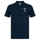 Tottenham Hotspur - Herren Polo-Shirt mit Vereinswappen - Offizielles Merchandise - Geschenk für Fußballfans - Marineblau - M