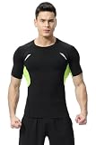 Leinenhemd Kurzarm Herren Coole Tshirts Herren Kurzarm Shirt Herren Kurzarm Herren Hemden Sommerhemd Herren Gym Shirt Herren Funktionshemd Kurzarm Herren F-Black3 M