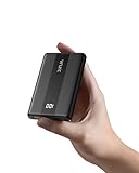 VRURC Mini PowerBank 10000mAh 20W Schnelles Aufladen USB C Ultra dünn Handy Externer Akku Tragbares Ladegerät Kompakte power Bank Klein Aber Stark mit 3 Ausgängen für iPhone Samsung Huawei Smartp