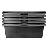 5 Stück ViD® Betonkübel/Mörtelkübel 40 Liter | 70 x 40 x 22 cm | Zementwanne/Betoneimer/Maurerw