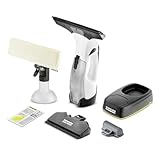 Kärcher Fenstersauger WV 5 Plus N Battery, mit zusätzlichem Akku, LED-Ladezustandsanzeige, 2 Absaugdüsen, Sprühflasche mit Mikrofaserbezug, 20 ml Fensterreinig