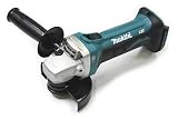 Makita DGA452Z Akku Winkelschleifer Solo 18V Li-ION - nur die Maschine, Blau, Silb