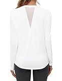 Gyabnw Laufshirt Damen Langarm Sportshirt Locker Sport Shirts Funktionsshirt Wandershirt Oberteile F
