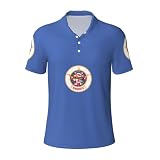 JBJGKHLP Minnesota Herren-Poloshirt, kurzärmelig, stilvoll, Büro, Reisen, Fitnessstudio, Outdoor-Sport, Schwarz , L