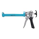 Amazon Basics Robuste Kartuschen pistole, 310 ml, Kraftübersetzungsverhältnis von 12:1, Aluminium-Griff mit Kunststoffstützgriff, Blau/G