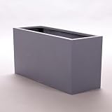 Elegant Einrichten Pflanztrog, Blumentrog Fiberglas 100x40x50cm g