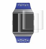 BROTECT 2 Stück Full-Cover Schutzfolie für Fitbit Ionic Full-Screen Displayschutz-Folie [3D Curved, Anti-Fingerprint, Kristall-Klar]