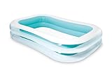 Intex 56483NP - Aufblasbarer Familienpool Rechteckig, Vinyl, Mehrfarbig, 262x175x56