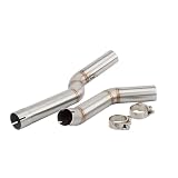 Auspuff Schalldämpfer Slip-On Für CBR600RR Für F5 2003-2017 Motorrad-Auspuffanlagen Rohr Flucht Edelstahl Verbindungsrohr Verbindung 51mm Schalldämpfer Motorcycle Exhaust Pipe(2005-2020)