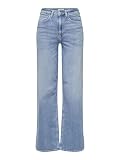 ONLY Damen Onlmadison Blush Hw Wide DNM Cro371 Noos, Light Blue Denim, XL / 30L