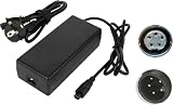 PowerSmart® 36V-42V Netzteil 2,0 A (5-Pin Round Plug) Ladegerät für Fischer ECU 1401/ ETD 1401/ ETH 1401 (Baujahr 2015)
