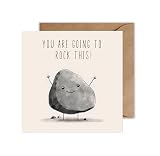 WBdesignz Genesungskarte Stein You are oing too rock this Karte Gute Besserung - Genesung Karte Gesundheit Besserung
