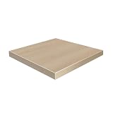 Dekorspanplatte Eiche natur als Tischplatte, Schreibtischplatte, Arbeitsplatte, Laden- und Möbelbau, 100x100 cm, Stärke: 28