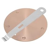 JOINPAYA Wärmeverteilerplatte Edelstahl Ø16cm Induktionsdiffusor für Gas und Glaskeramikkochfelder Hitzeleitende Adapterplatte für Espressomaschinen Kleines Kochg