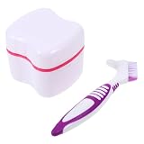 KOMBIUDA Tragbare Retainer Box Mit Reinigungsbürste Ideal Für Zahnspangen & Aufbissschienen Hygienische Pflege Unterwegs Robustes M