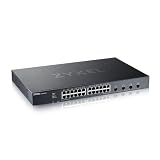 Zyxel Nebula Gigabit Ethernet Smart-Managed Switch mit 24 Ports, Vier 10G SFP+ Slots und Hybrid Cloud-Modus [XGS1935-28]