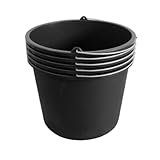 ViD® 10 Stück Mörteleimer/Betoneimer je 20 Liter | Ø37 x 28 cm | Putzeimer/Zementeimer/B