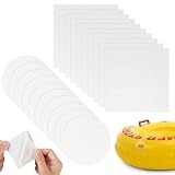 Tyqour 60 Stück Pool Reparaturset Transparent, 62x27mm Wasserdicht Pool Flicken Unterwasserkleber Pool, Flickzeug Pool Ist Für Aufblasbare Gegenständen, Whirlpools, Ob