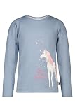 SALT AND PEPPER Mädchen Langarmshirt mit Einhorn Glitterprint und S