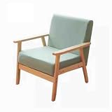 Mid-Century-Akzentstuhl, Moderner Retro-Freizeitstuhl, Sessel Mit Massivholzrahmen, Einzelsofa-Sessel Für Wohnzimmer, Schlafzimmer, Balkon, Studio，Miethaus C