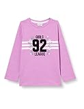 SALT AND PEPPER Mädchen Mädchen Langarmshirt Girls League mit Glitzer/Flockprint Hemd, Orchid, 152-158 EU