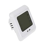 HAMPPLIES Programmierbarer Heizkörperthermostat für Elektrische Fußbodenheizung mit Digitalem Temperaturregler Präziser Touchscreen Steuerung Externem Fühler Flexiblen Z