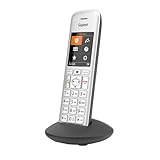 Gigaset CE575HX - DECT-Mobilteil mit Ladeschale - hochwertiges Schnurloses Telefon für Router und DECT-Basis - Fritzbox-kompatibel - moderne Benutzeroberfläche - Mobilteil mit Ladeschale, silb