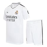 Real Madrid Home Kit Trikot und Shorts Saison 24/25, Mbappé, 8 Years, Replik Shirt Mit Offizieller L