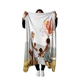 PICANOVA Decke mit Foto - Personalisierte Fotodecke 100x70cm – Gestalte mit deinem eigenen Bild & Text – Kuscheldecke Personalisiert – Fleecedecke mit F