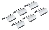 Alberts 858513 Pfostenkappe für abgerundete Holzpfosten, Silb