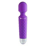 Deluxe Mini Magic Wand Massager Kraftprotz, Silikon Massagegerät mit Akkubetrieb & wasserdicht, lila, von V
