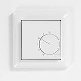 Ritzer UP Raumthermostat Raumtemperaturregler inkl. Gira Standard 55 Rahmen 021103 für Fußbodenheizung