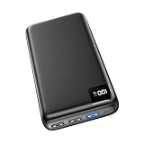Power Bank 27000mAh Externer Akku - SOARAISE 22,5W Powerbank PD USB C Tragbares Ladegerät Akkupack mit 4 Ausgänge & LED Anzeige für Handy Tab