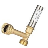 Kupfer-Wasserschlag-Absperrer, 1,9 cm Gewinde, Geschirrspüler-Rohr, Geräusch-Stopp für Geschirrspüler, Spüle, WC, Wasserhahn, langlebig