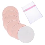 Tucnoeu 6 Stück Wiederverwendbar Stilleinlagen, 4 Schichten Atmungsaktiv Stilleinlagen Waschbar, Natürliche Bambusfasern Waschbare Nursing Pads, Breast Pads mit 1 Wäschesack