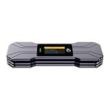 NOLOWY NVME-Gehäuse aus Aluminium, USB 3.1, schnelle Wärmeableitung, Hartschalengehäuse für NVMe-Gehäuse, LED-Display