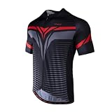 Lohca Rennrad Trikot Herren Kurzarm, Fahrrad Trikot, Schnelltrocknend Reflektierender Fahrradtrikot, Radtrikot, Radsport Funktionsshirt, Men's Cycling Jersey