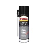 Pattex PU Schaum Classic Montageschaum, zum Füllen & Dämmen von Türen & Fenstern, Isolierschaum gegen Kälte- & Schallbrücken, vielseitiger Bauschaum, Weiß, 1x500ml D